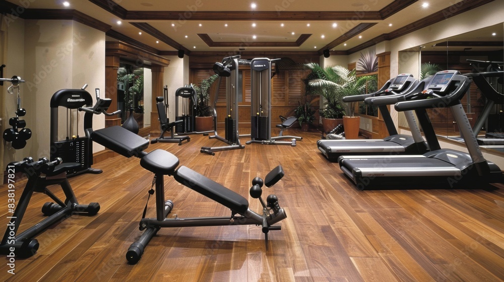 Luxury Home Gym with Cutting-Edge Fitness Equipment for Premium Workouts Luxury Home Gym with Cutting-Edge Fitness Equipment for Premium Workouts