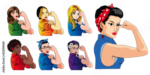 We Can Do It Collection Female Vector 2019