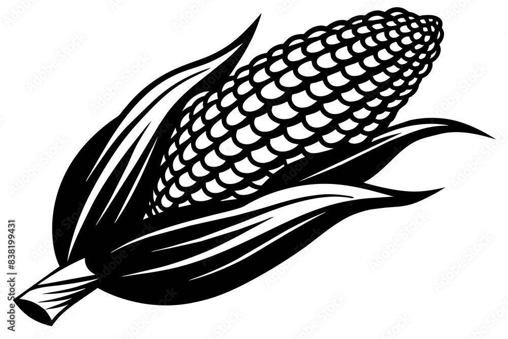 corn silhouette vector illustration corn silhouette vector illustration