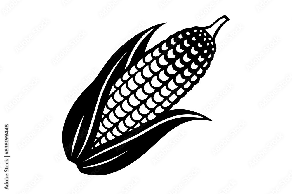 corn silhouette vector illustration corn silhouette vector illustration