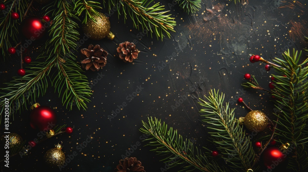 Christmas fir tree branches Background Christmas fir tree branches Background