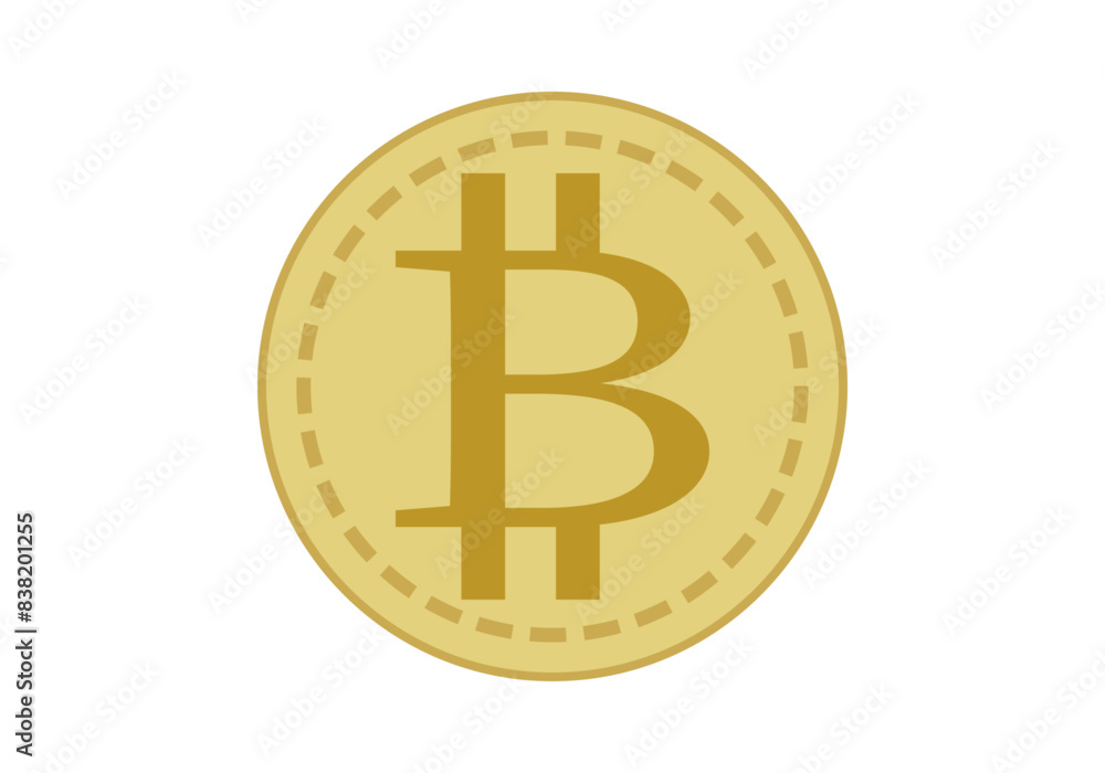 Moneda dorada de criptomoneda bitcoin. Moneda dorada de criptomoneda bitcoin.