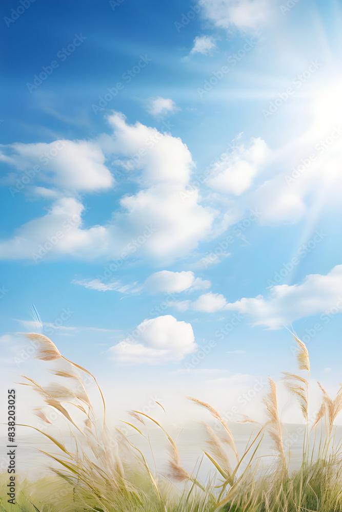 Obraz premium sunny sky in summer