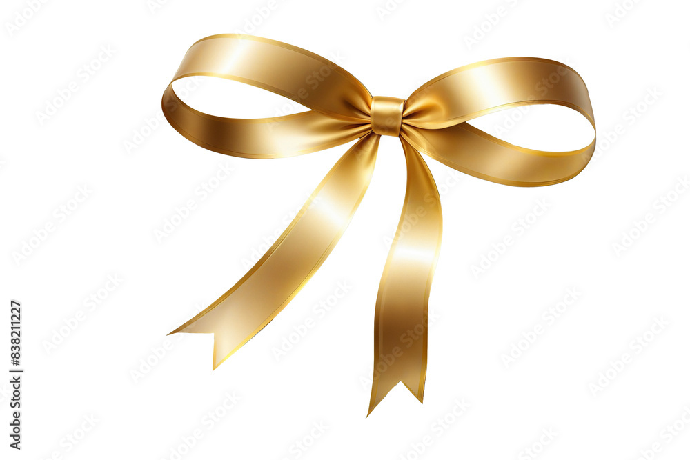 golden ribbon bows on a transparent background golden ribbon bows on a transparent background