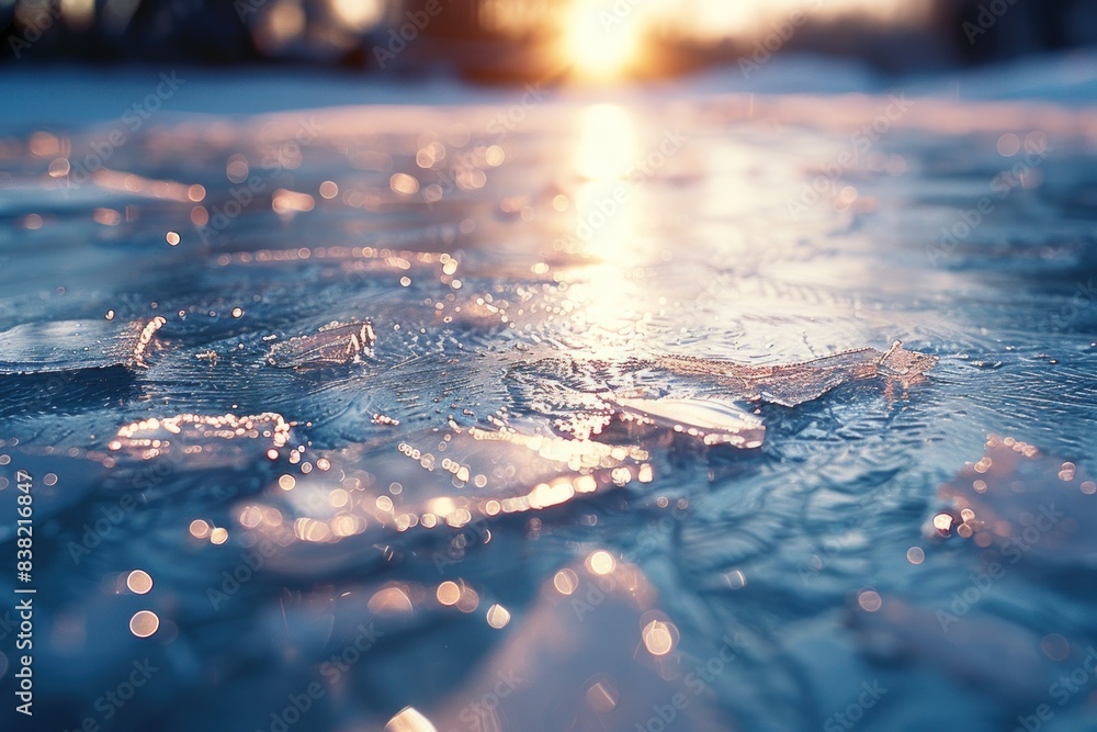 A high-quality background showcasing an icy floor, where the pristine surface glistens under soft lighting, creating a mesmerizing and tranquil ambiance. The detailed texture of the ice is captured, A high-quality background showcasing an icy floor, where the pristine surface glistens under soft lighting, creating a mesmerizing and tranquil ambiance. The detailed texture of the ice is captured,