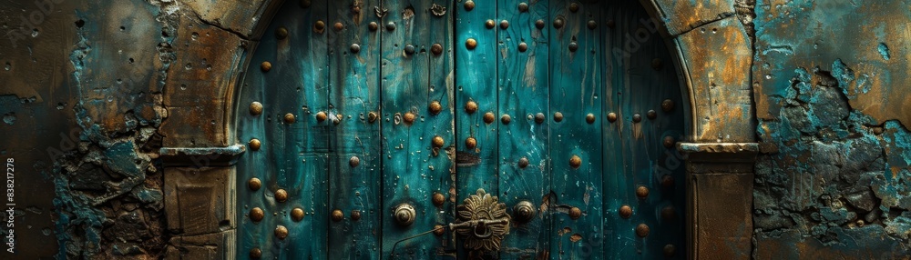 Fototapeta premium detail with old medieval architecture venetian window