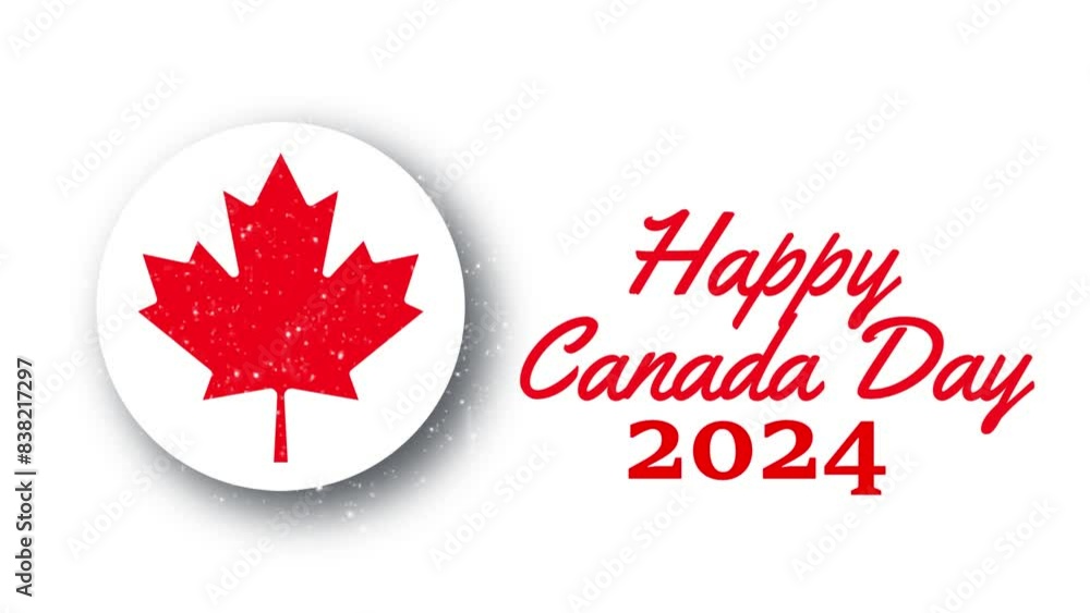 Canada Day 2024 Celebration, 1st July Motion Graphic Canada Day 2024 Celebration, 1st July Motion Graphic