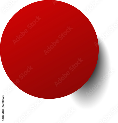 Free Download Circle red paper and shadow. Decoration design - GFXLoad