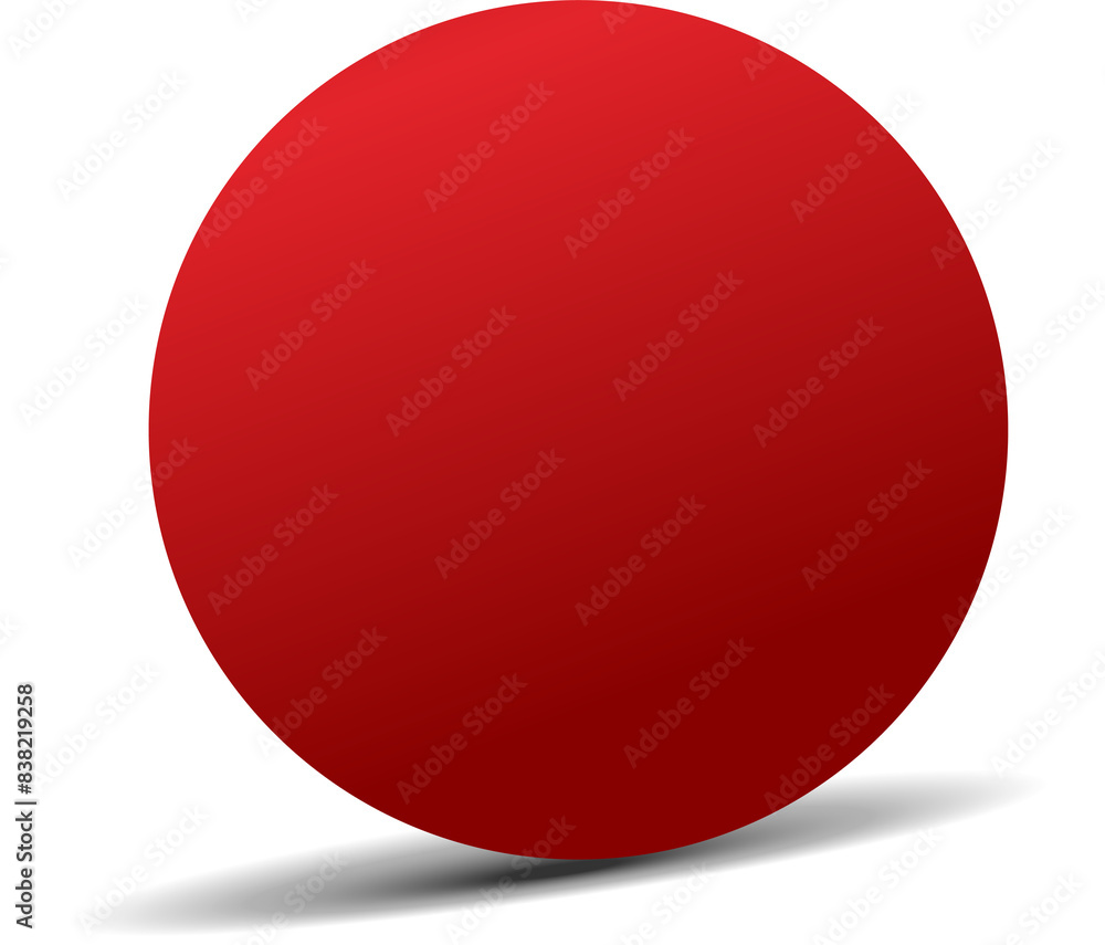 Circle red paper and shadow. Decoration design Circle red paper and shadow. Decoration design