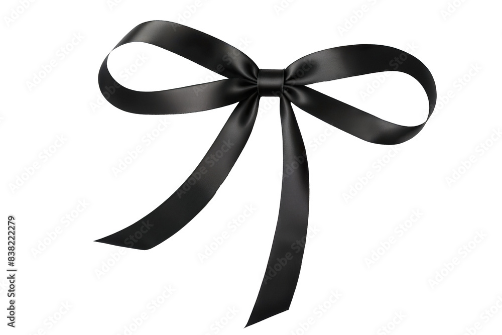 black ribbon bows on a transparent background black ribbon bows on a transparent background