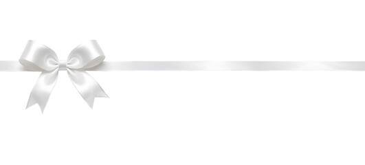 ribbon bows on a transparent background