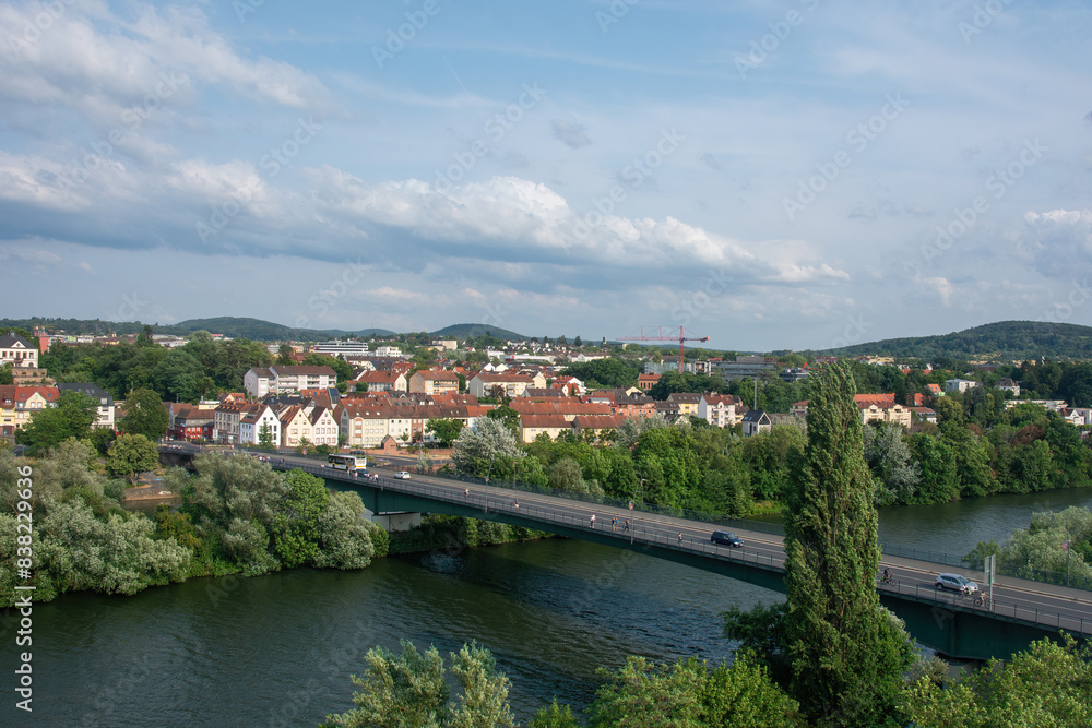 View of a part of the city of Aschaffenburg, Bavaria , Germany View of a part of the city of Aschaffenburg, Bavaria , Germany