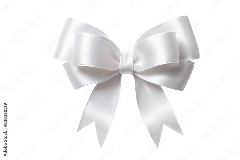 white ribbon bows on a transparent background white ribbon bows on a transparent background