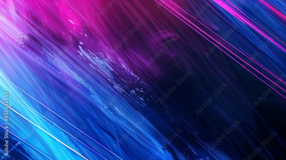 An abstract background with pink and blue neon neon lights illuminated from above in three dimensions An abstract background with pink and blue neon neon lights illuminated from above in three dimensions