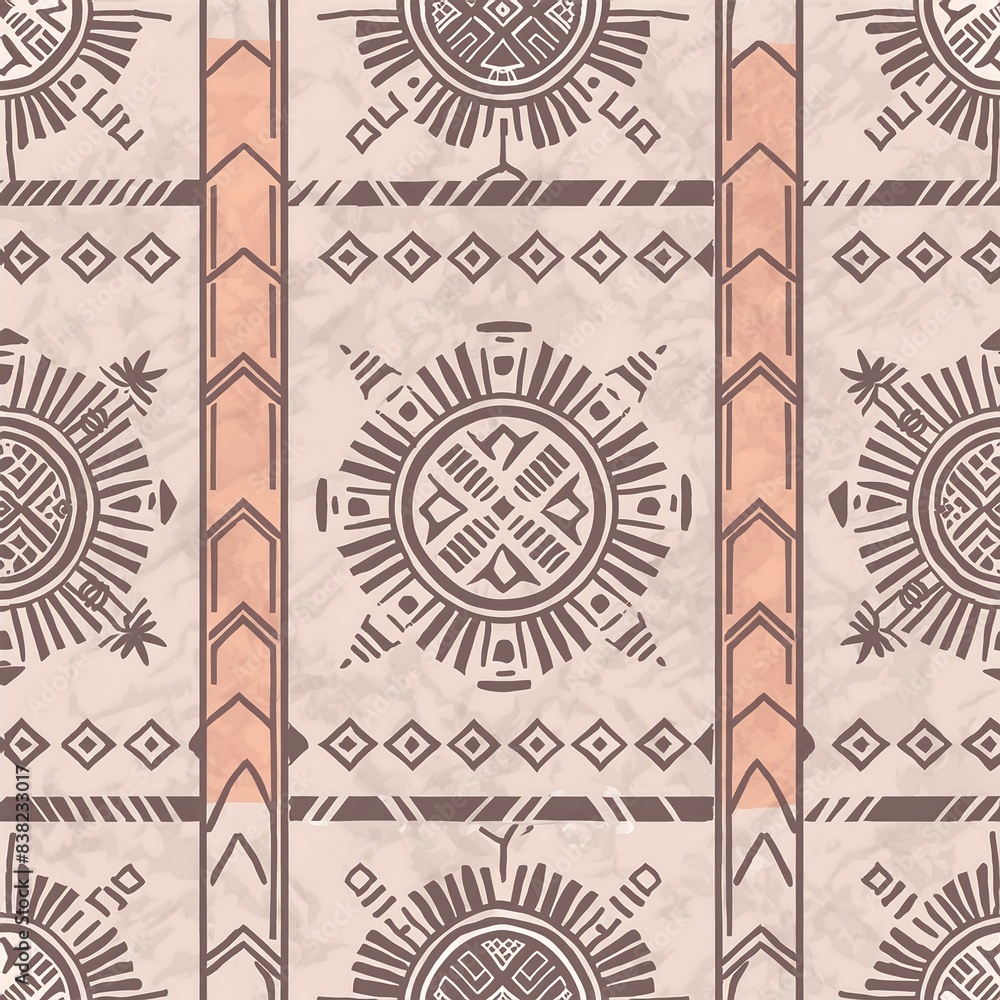 Obraz premium seamless pattern with tribe pattern