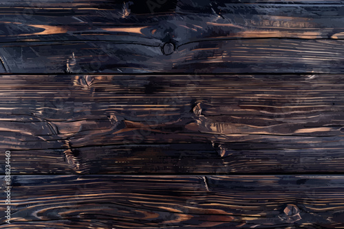 weathered barn wood background with knots. brown old wood