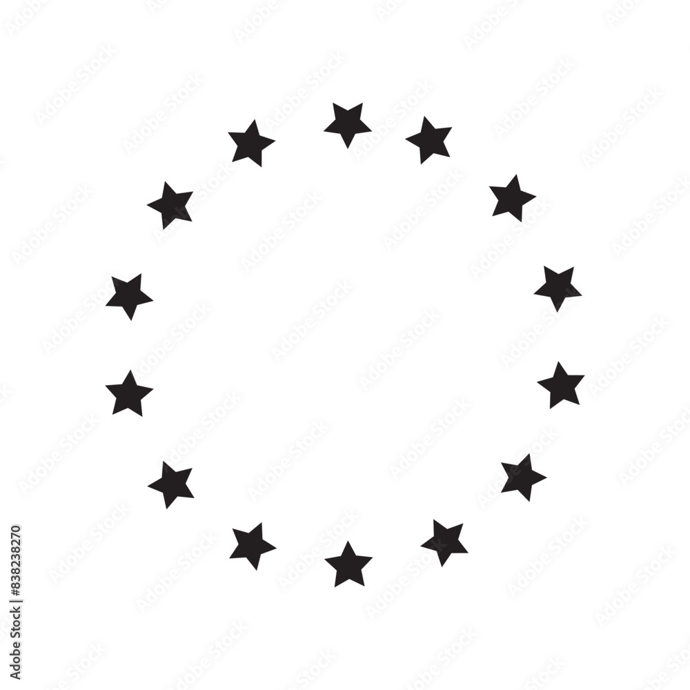 EU stars vector symbol EU stars vector symbol