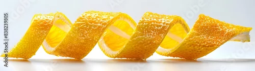 Obraz  z motywem Beautifully sliced ​​lemon close-up. 