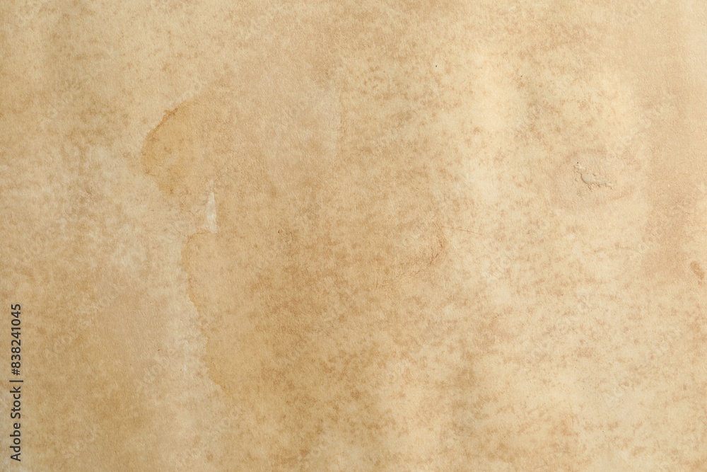 Fototapeta premium Texture of old paper as background, top view