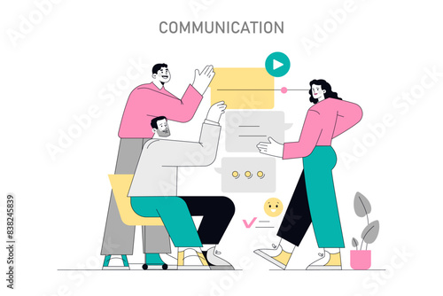 Soft Skills Flat Vector illustration.