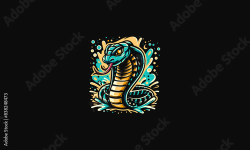 cobra angry vector illustration artwork design