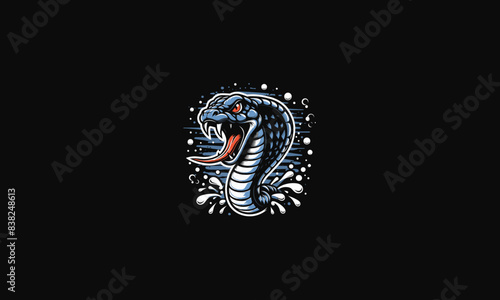 cobra angry vector illustration artwork design