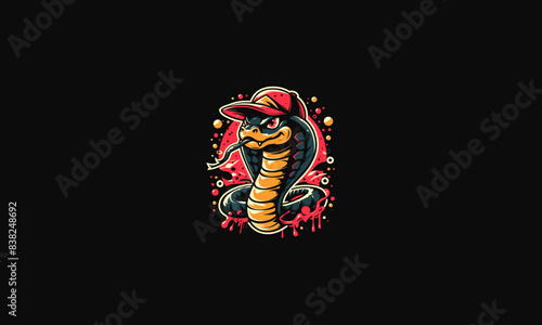cobra angry vector illustration artwork design