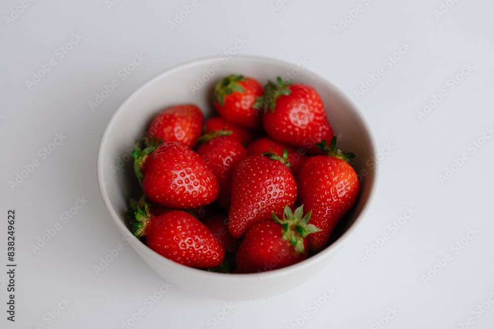 Close-up of a bowl of fresh Strawberries Close-up of a bowl of fresh Strawberries