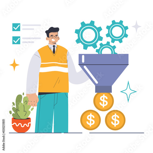 Website Optimization set. Flat vector illustration.