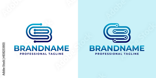Letters CB Technology Logo, Great for Tech Hardware and Electronics Brands