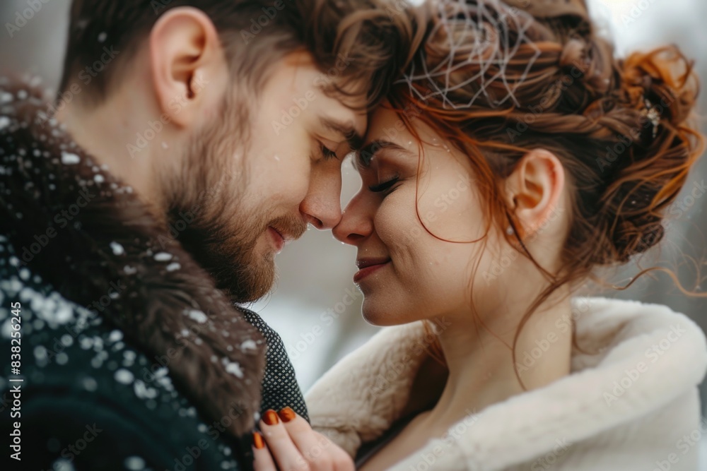 Two people staring at each other, possibly romantic or intimate moment Two people staring at each other, possibly romantic or intimate moment