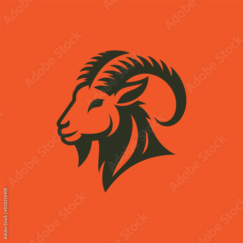 Illustrator design Creative Goat logo design goat icon modern company logo, Goat logo icon vector design