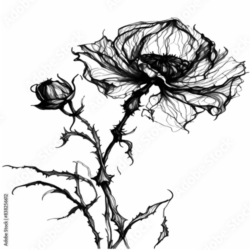 DEAD FLOWER vector