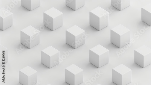 3D rendering of geometric shapes. Computer generated minimalistic background with cubes. Modern design for posters  covers  branding  banners  and placards.