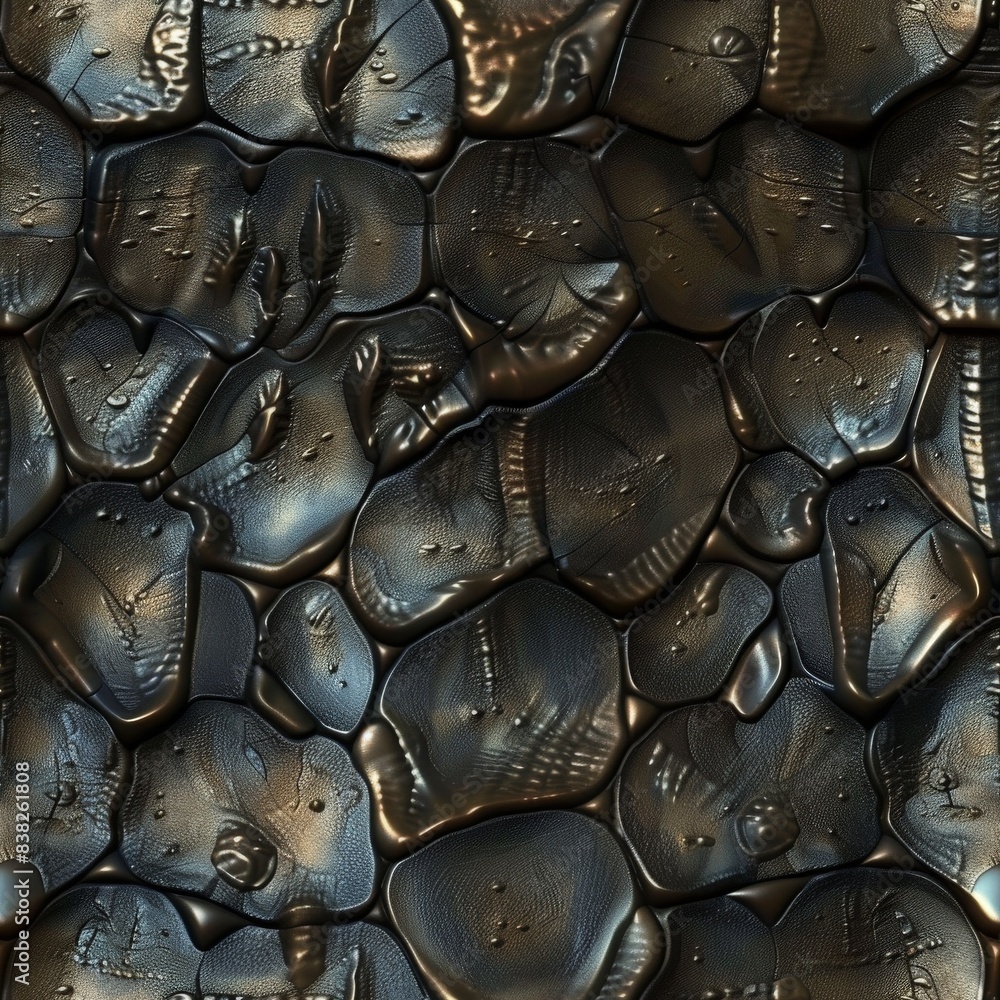 Fototapeta premium Background seamless pattern of reptilian leather.