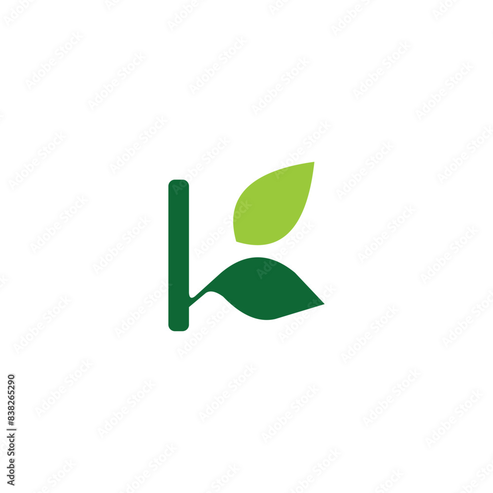 logo simple letter K with organic design logo simple letter K with organic design