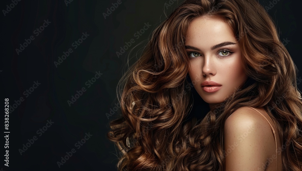 Beautiful woman Beauty brunette girl with long and shiny wavy black hair . Beautiful woman model with curly hairstyle Beautiful woman Beauty brunette girl with long and shiny wavy black hair . Beautiful woman model with curly hairstyle
