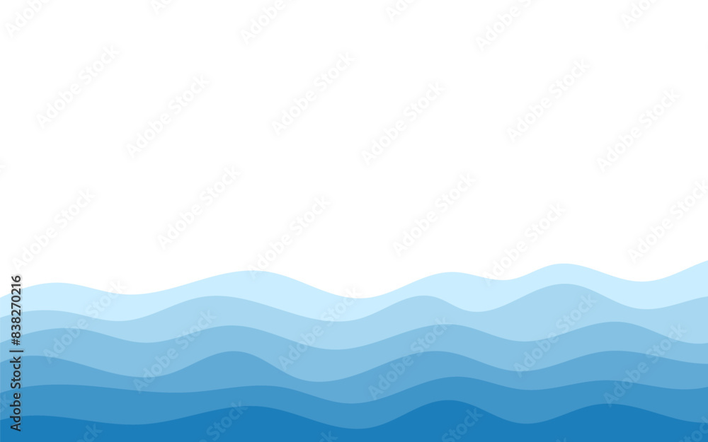 Background vector illustration of blue ocean wave layers Background vector illustration of blue ocean wave layers