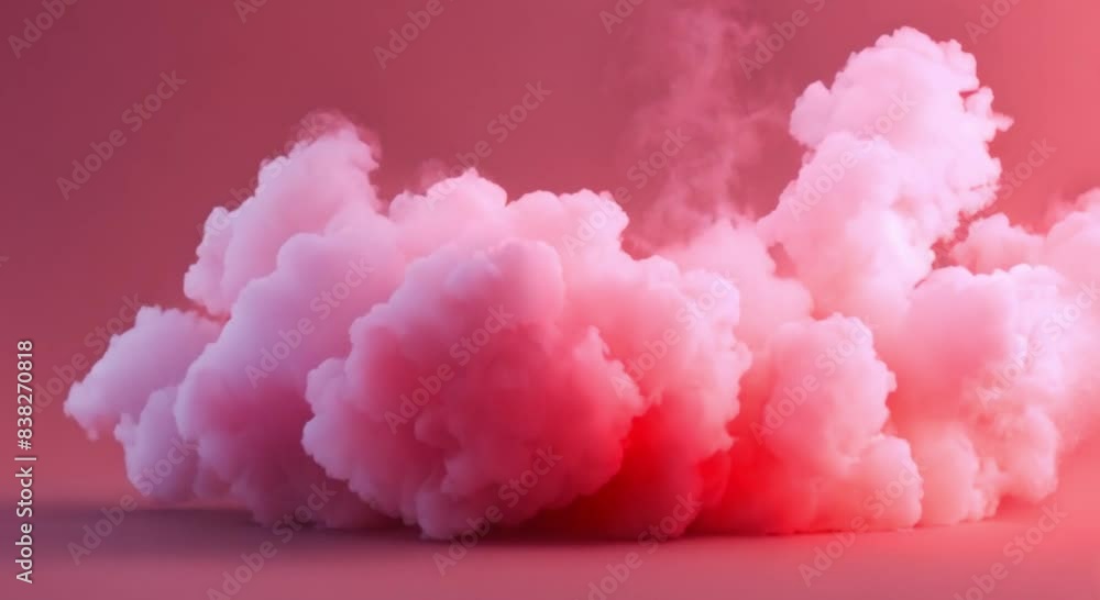 3d abstract red smoke gas slow motion 3d abstract red smoke gas slow motion