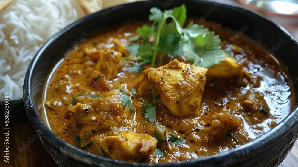 Spicy Indian mulligatawny soup bundle with chicken and rice Spicy Indian mulligatawny soup bundle with chicken and rice