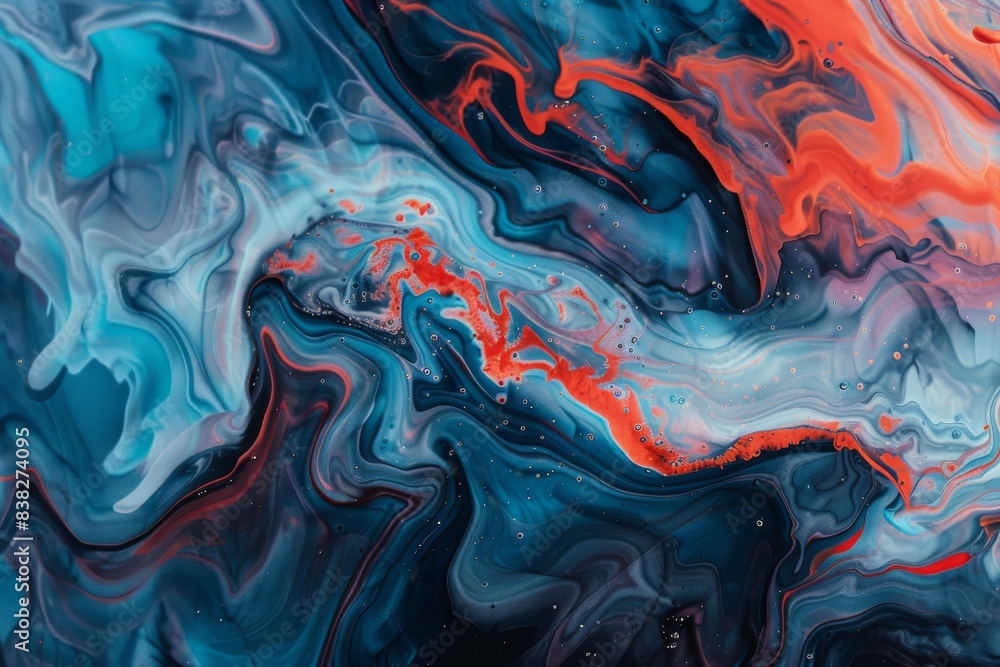 Dynamic Close-Up of Abstract Ink in Water Dynamic Close-Up of Abstract Ink in Water
