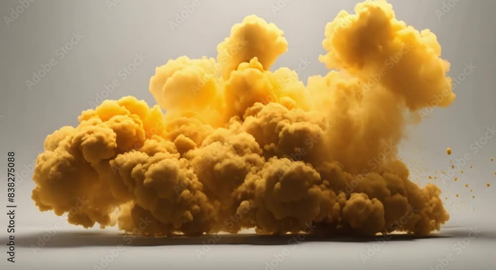 abstract yellow smoke 3d gas slow motion abstract yellow smoke 3d gas slow motion