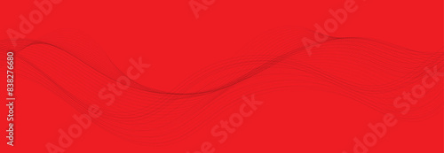 Abstract red background with waves. EPS10