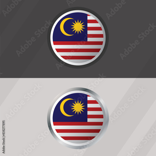 Free Download Vector Malaysia Round Flag Template - GFXLoad
