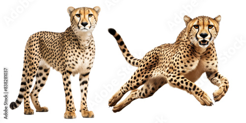 cheetah isolated on a transparent background
