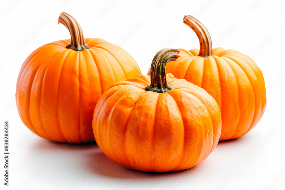 Pumpkins on a white background. Pumpkins on a white background.