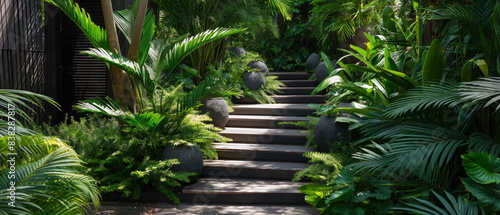 landscaper surrounded by lush greenery  transforming outdoor spaces with creativity