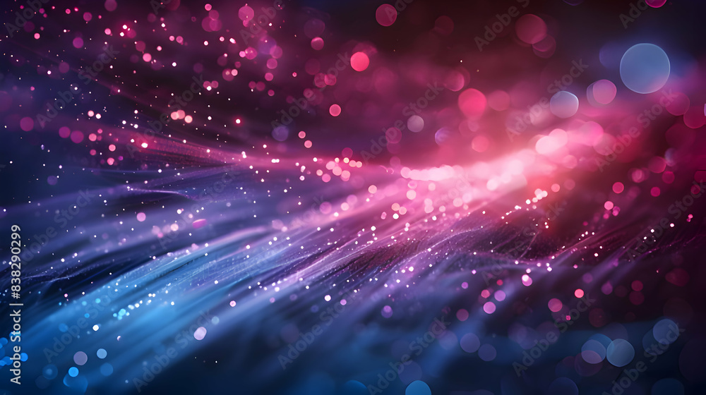 Abstract Blue And Pink Light Streaks With Bokeh Abstract Blue And Pink Light Streaks With Bokeh