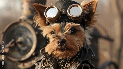 Steampunk Chorkie photo