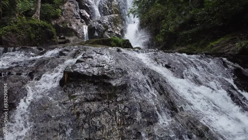 Aerial view Ranong Waterfall, South Thailand